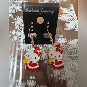 Hello Kitty Cute Christmas Earrings